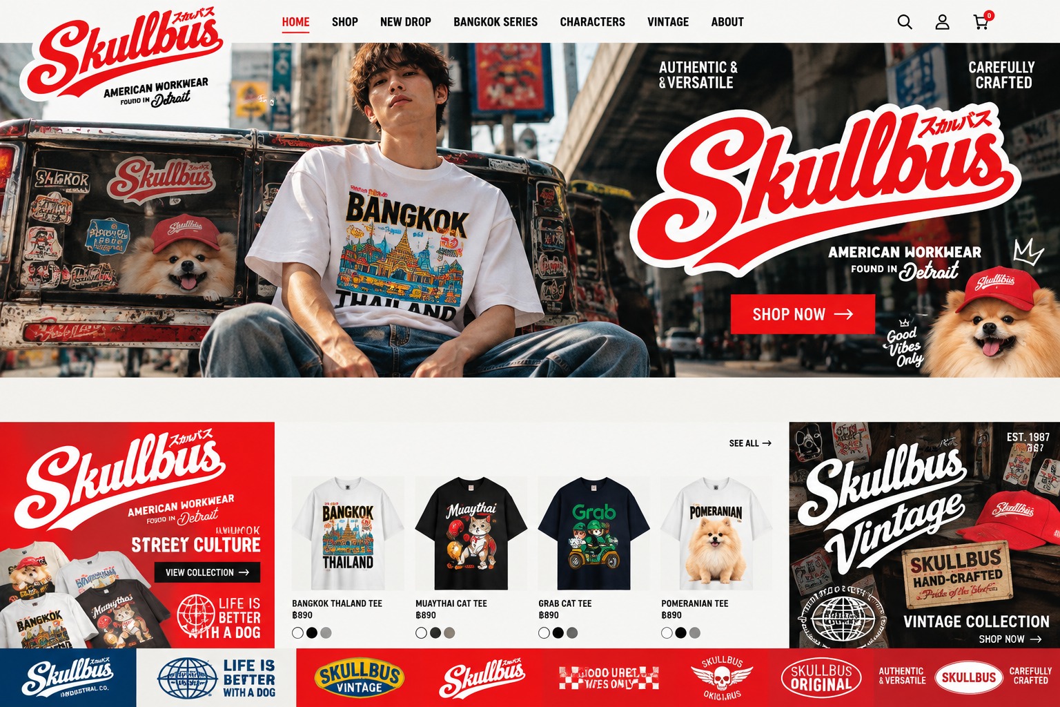 SKULLBUS Bangkok Street Culture